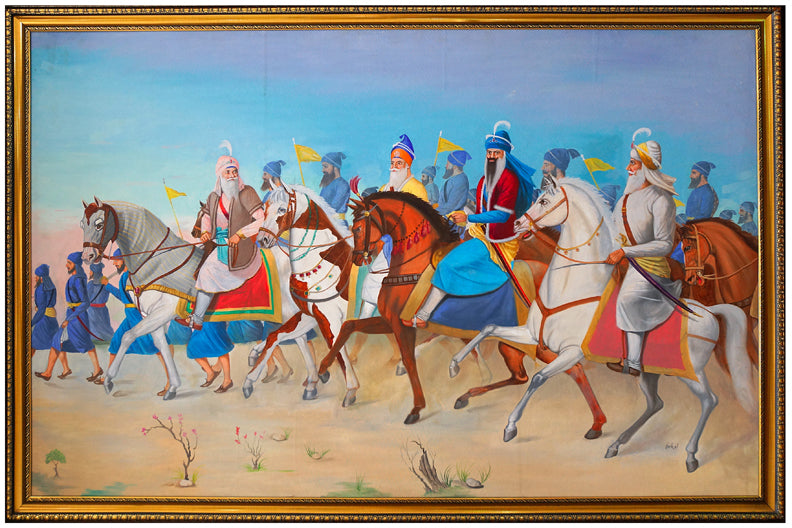Warriors on the move (digital print on canvas)