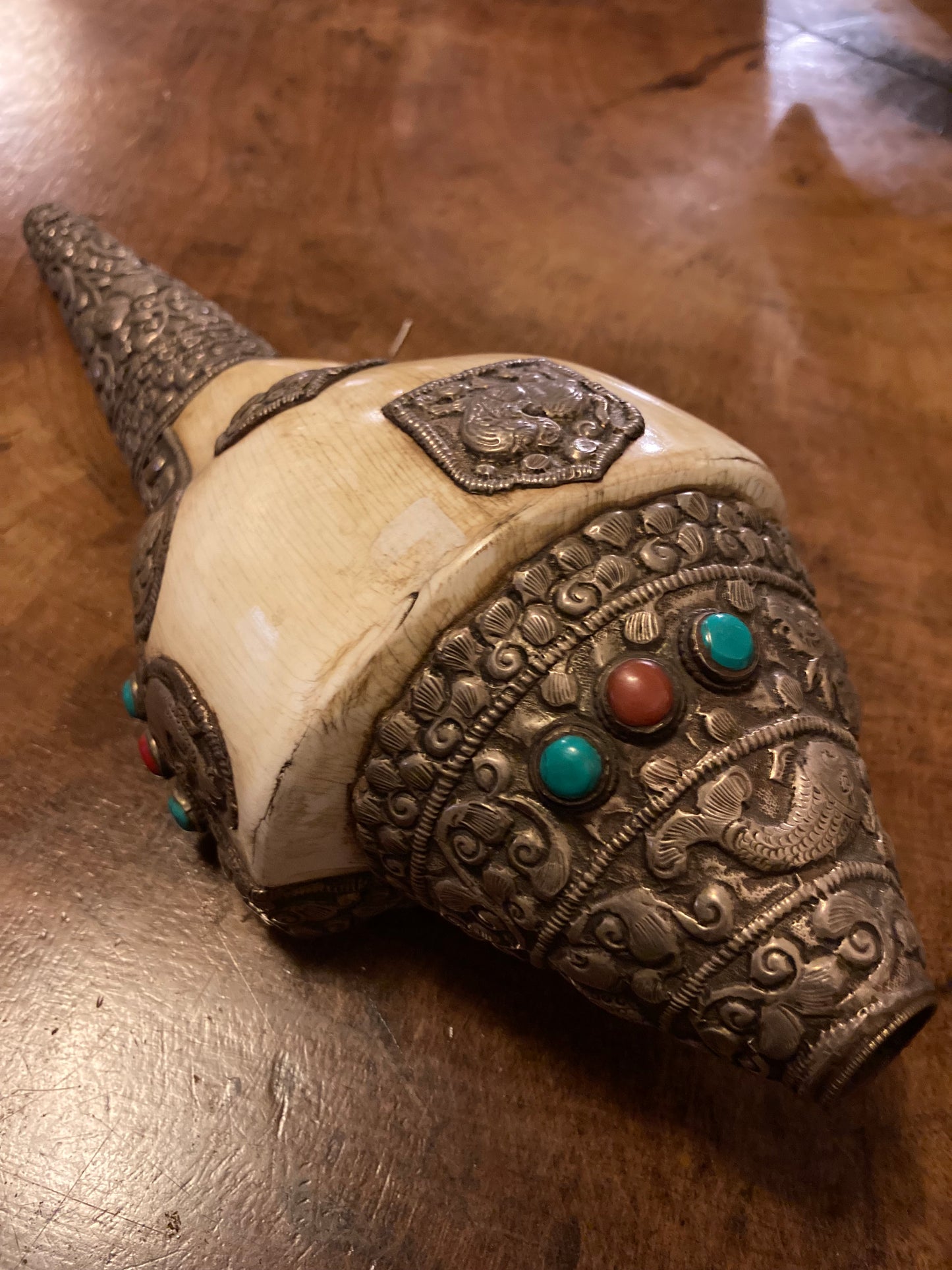 Grote Shankha-edelstenen| Spiraalvormige schelp