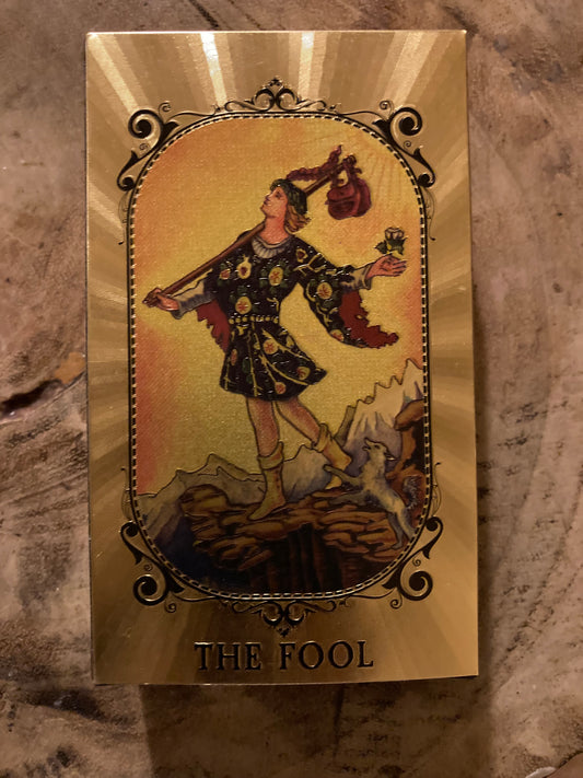 De dwaas goudfolie | Tarot Kaarten