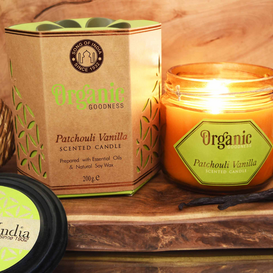 Natural Scented Candle | Patchouli Vanilla 